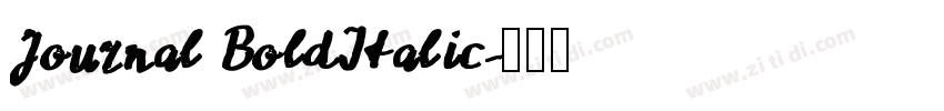 Journal BoldItalic字体转换